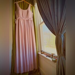 Birdy Gray Maxi Dress “Jan” in Pale Pink